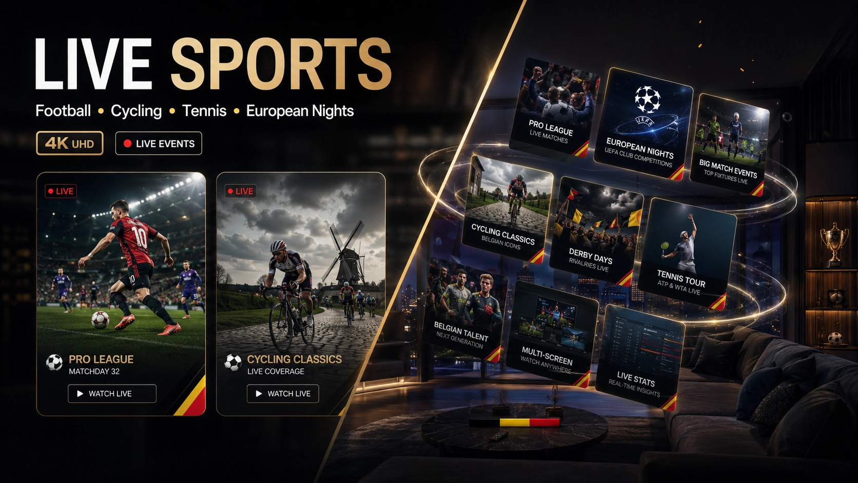 Meilleur IPTV sport Belgique : méthode de test